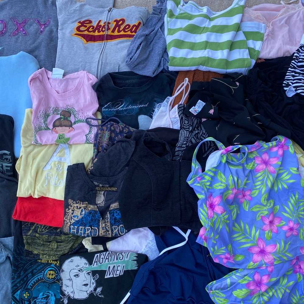 HUGE Y2K 90s Women’s Clothing lot 62 piece - image 1