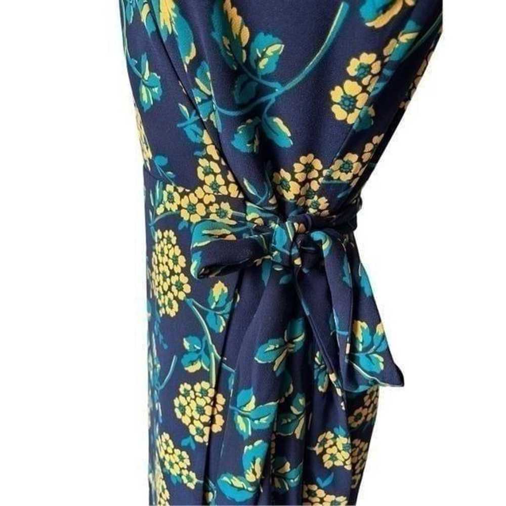 NWOT J Crew Golden Floral Wrap Dress in 365 Crepe… - image 10