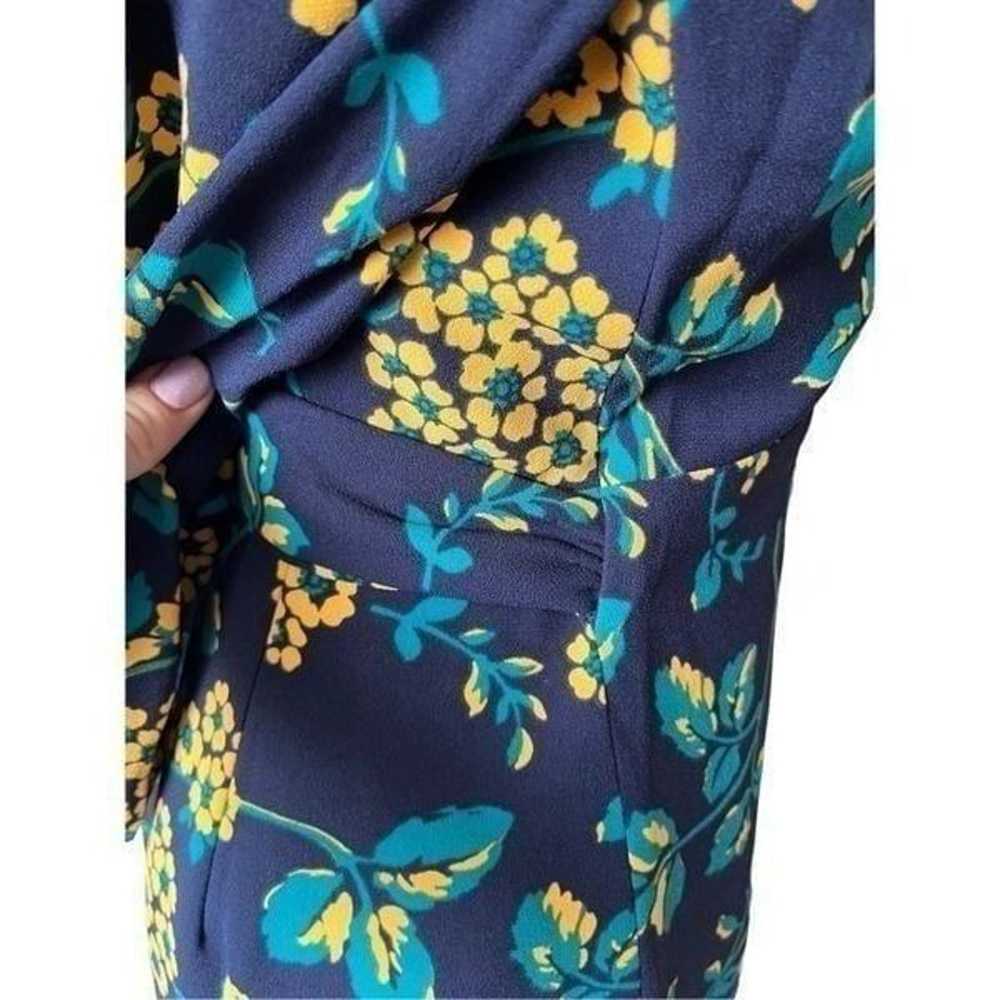 NWOT J Crew Golden Floral Wrap Dress in 365 Crepe… - image 11