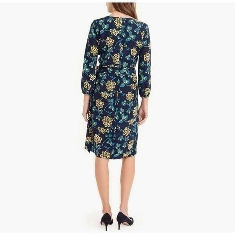 NWOT J Crew Golden Floral Wrap Dress in 365 Crepe… - image 2