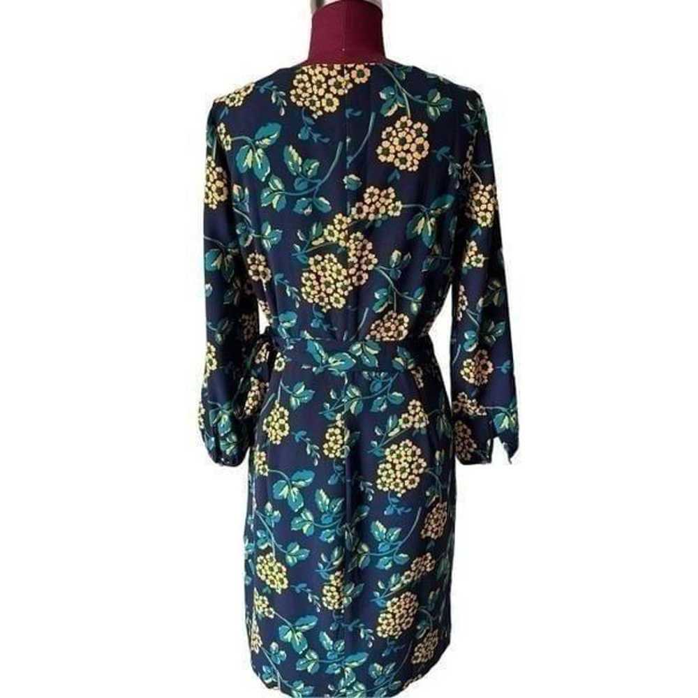 NWOT J Crew Golden Floral Wrap Dress in 365 Crepe… - image 6