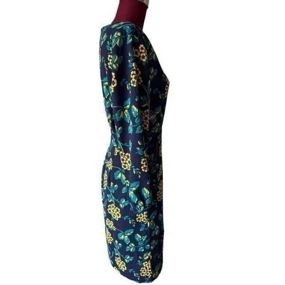 NWOT J Crew Golden Floral Wrap Dress in 365 Crepe… - image 9