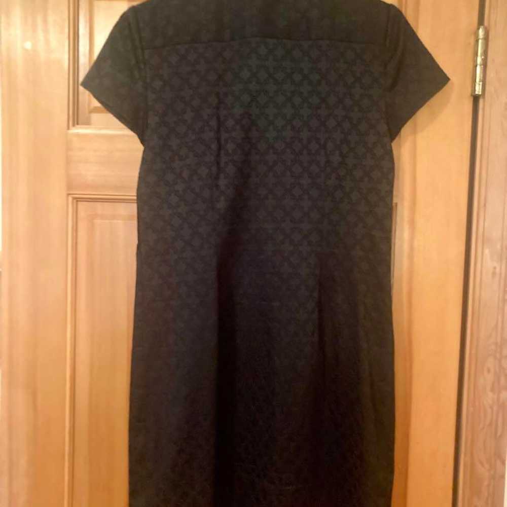 Black beaded collar short sleeve dress ANN TAYLOR - image 2