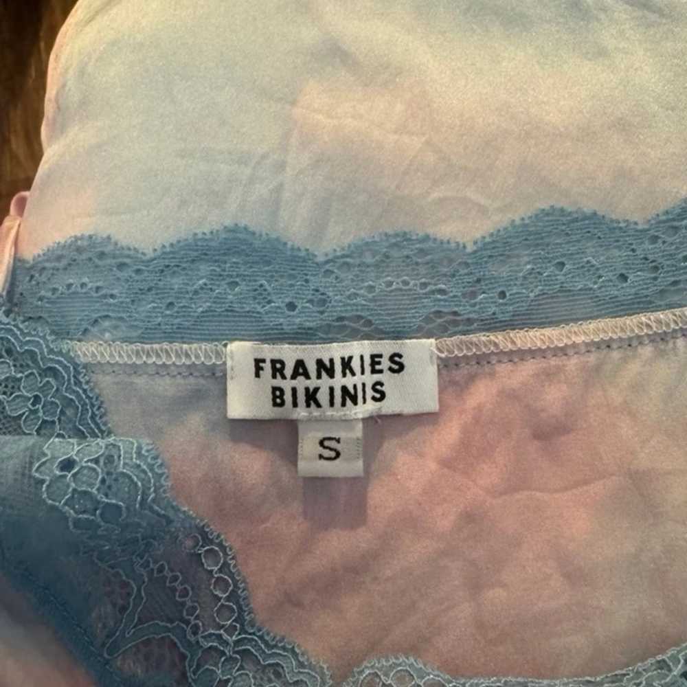 Frankie’s bikinis Riley lace silk funfetti slip d… - image 3