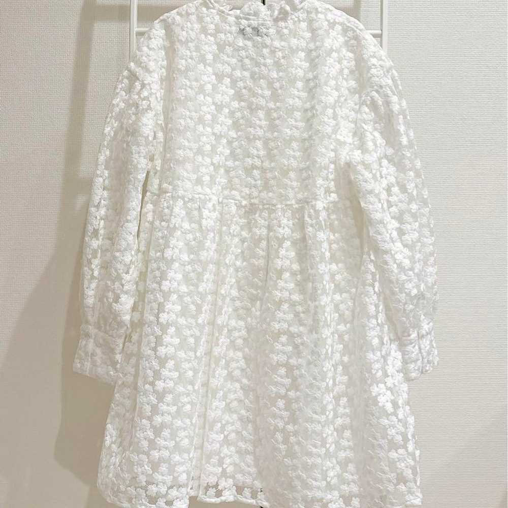 ZARA Embroidery Flower Lace Dress - image 2