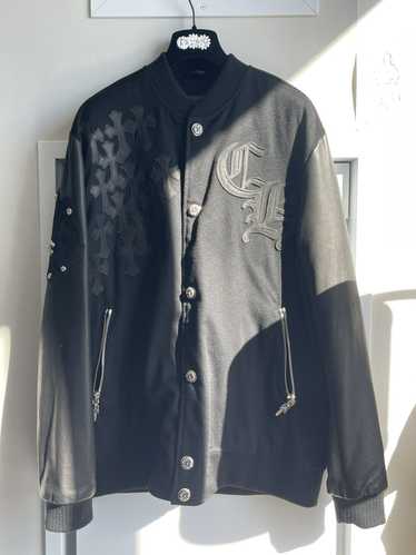 Chrome Hearts Chrome hearts leather varsity Jacket