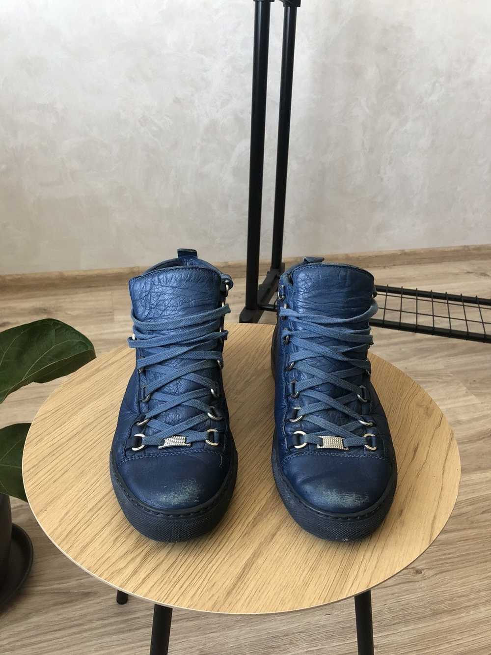 Balenciaga Balenciaga Arena Blue Leather High Top… - image 2