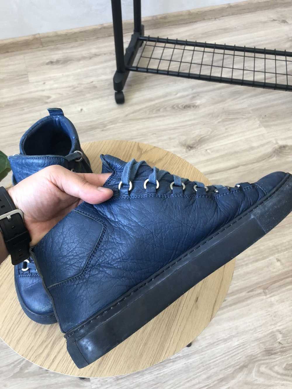 Balenciaga Balenciaga Arena Blue Leather High Top… - image 7