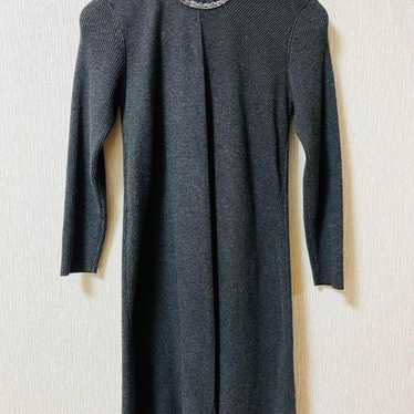 ZARA dark grey knitted dress