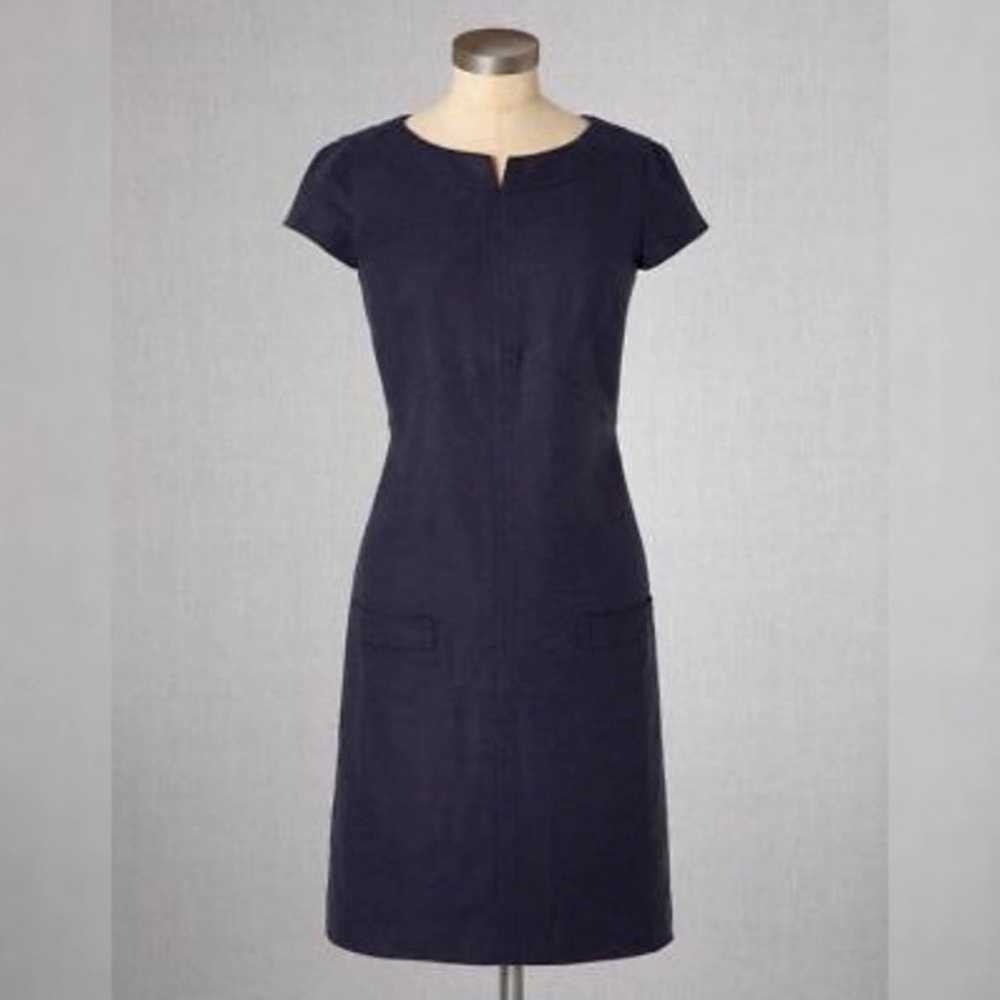 Boden Roma Ponte Jersey Knit Shift Dress in Navy - image 1