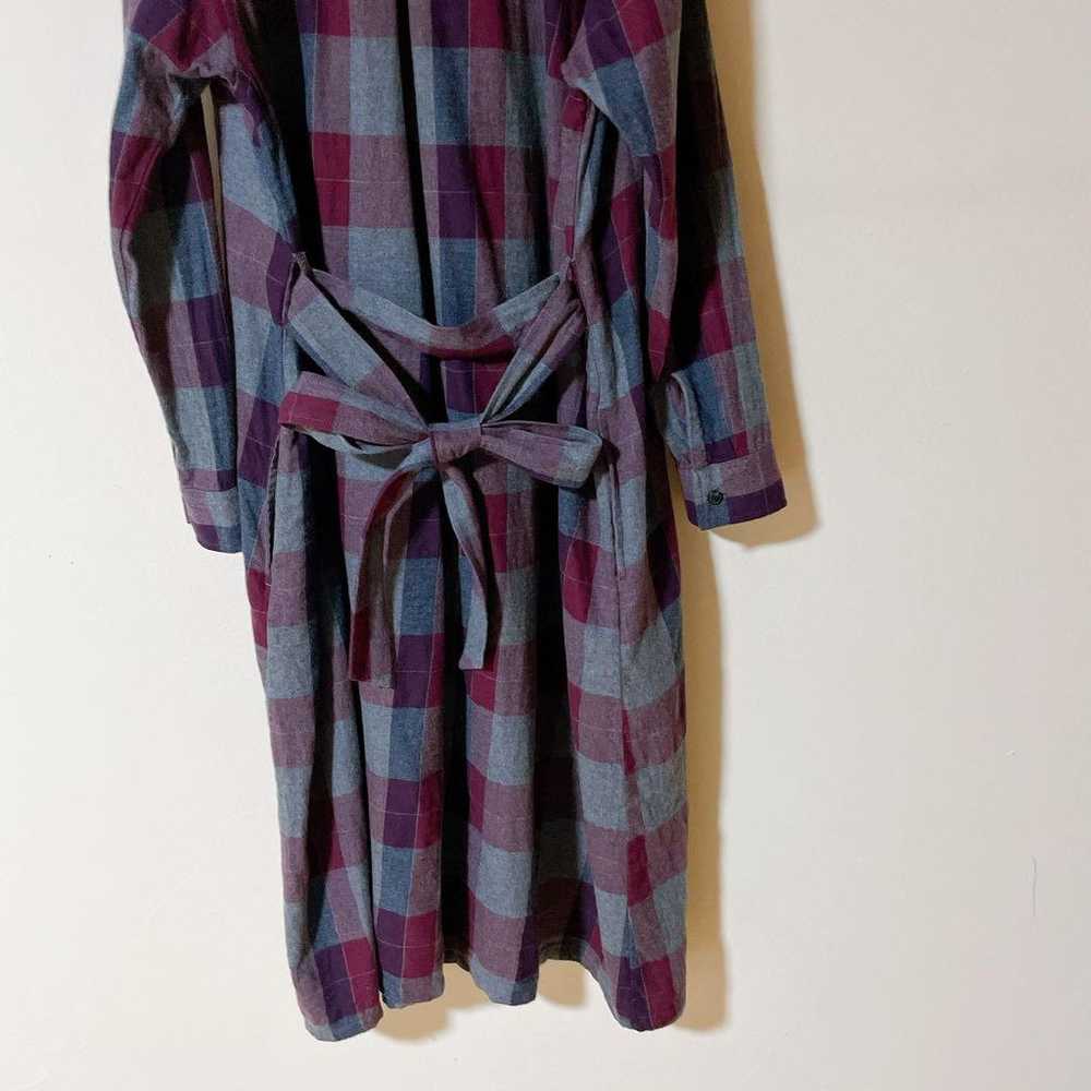 UNIQLO long-sleeve shirt dress, checkered pattern… - image 11