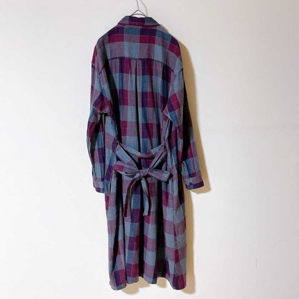 UNIQLO long-sleeve shirt dress, checkered pattern… - image 9