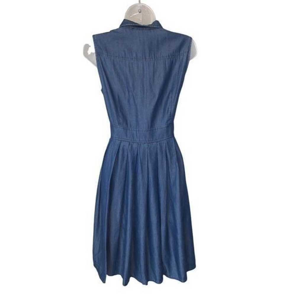 Ivanka Trump Chambray Pleaded Dress - image 2