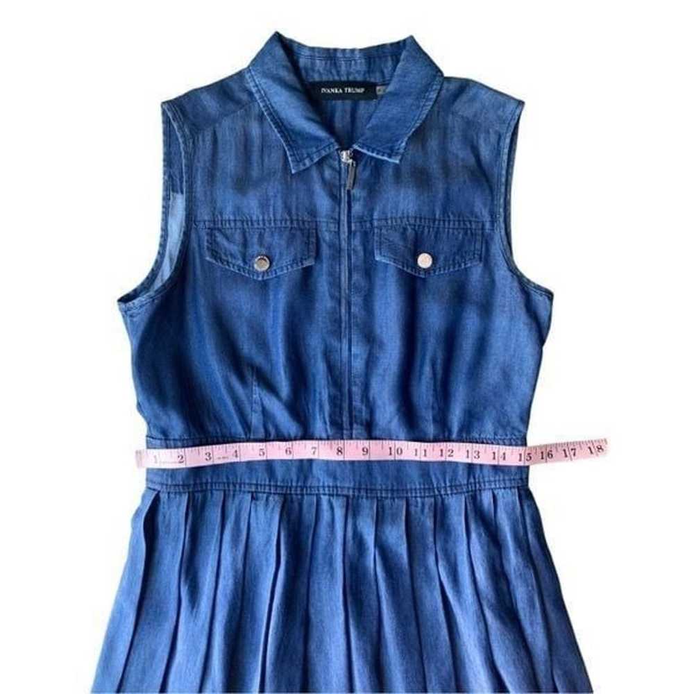 Ivanka Trump Chambray Pleaded Dress - image 6