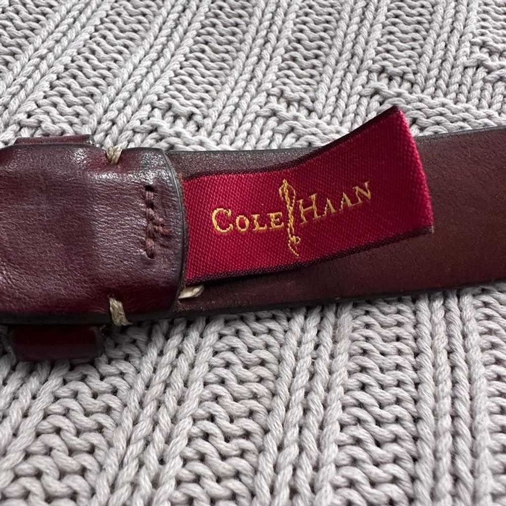 Cole Haan Cole Haan brown leather belt size 40 - image 4