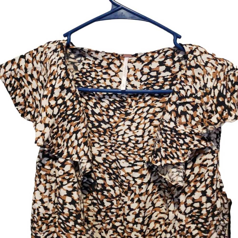 Free People French Quarter Mini Dress Leopard Wra… - image 10