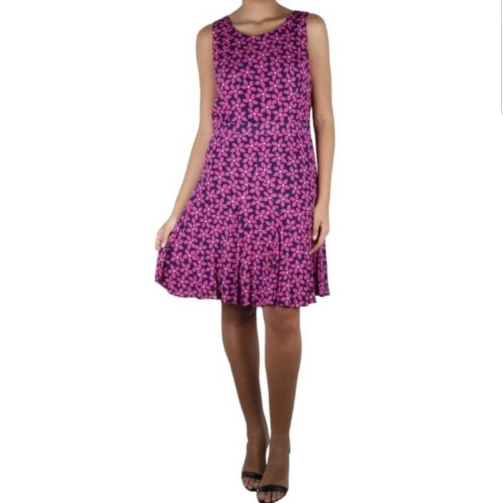 Diane Von Furstenberg Pink Daisy Print Clara Fit … - image 10