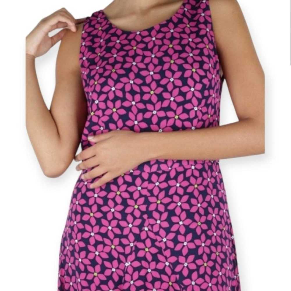 Diane Von Furstenberg Pink Daisy Print Clara Fit … - image 3