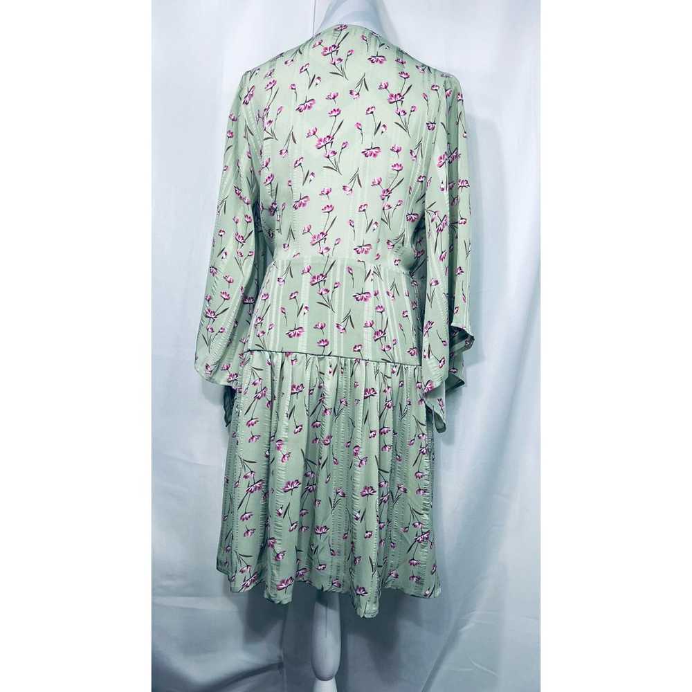 Unique21 Casual Floral Green Wrap Dress - image 3