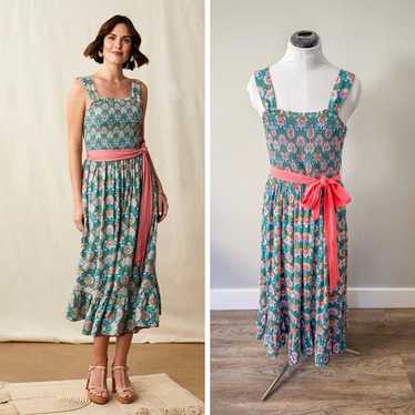 NWT Matilda Jane Enchanted Summer outlet Siesta Poppy Floral Tiered Maxi Dress Cotton