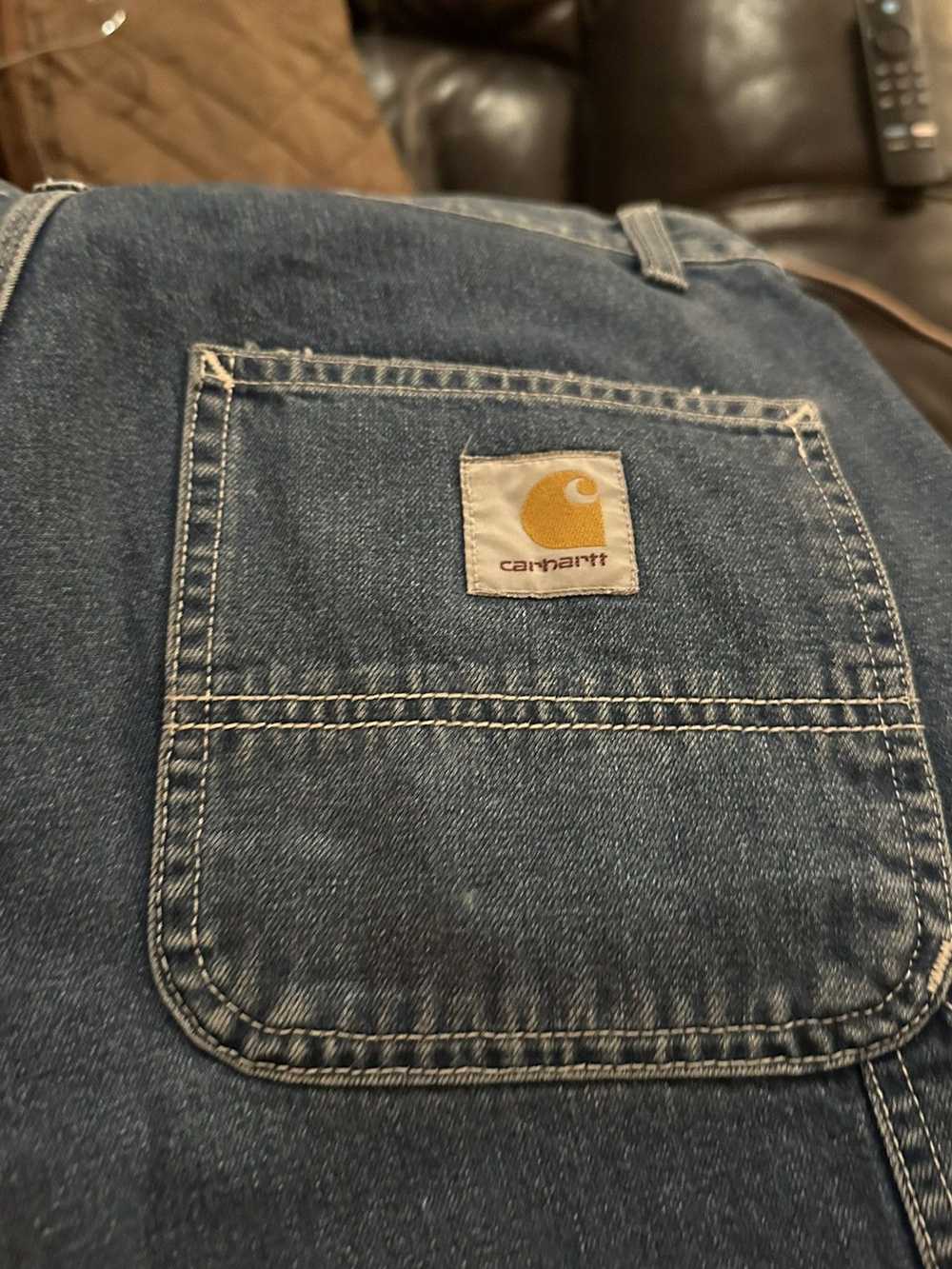 Carhartt Wip Blue denim Carhartt Wip work jeans - image 3