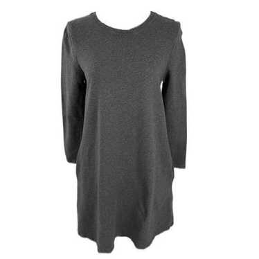 Boden Gray Sweatshirt Dress with Pockets - image 1