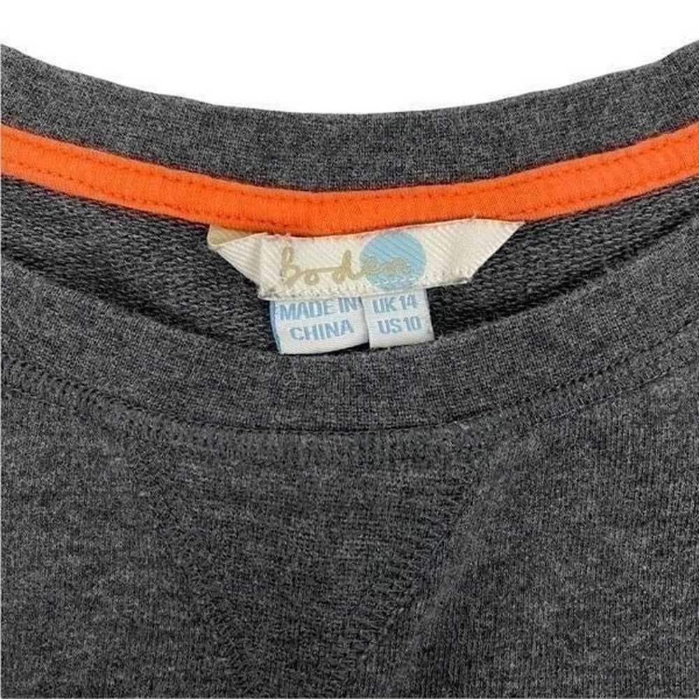 Boden Gray Sweatshirt Dress with Pockets - image 4