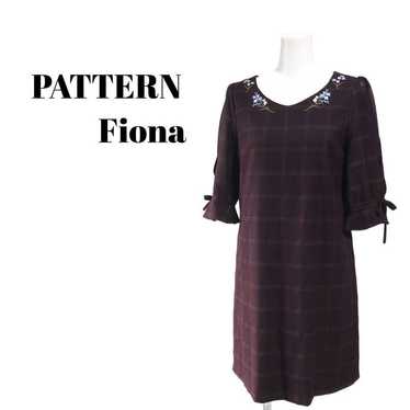 【PATTERN Fiona】Chiffon Seven-Sleeve Embroidered C… - image 1