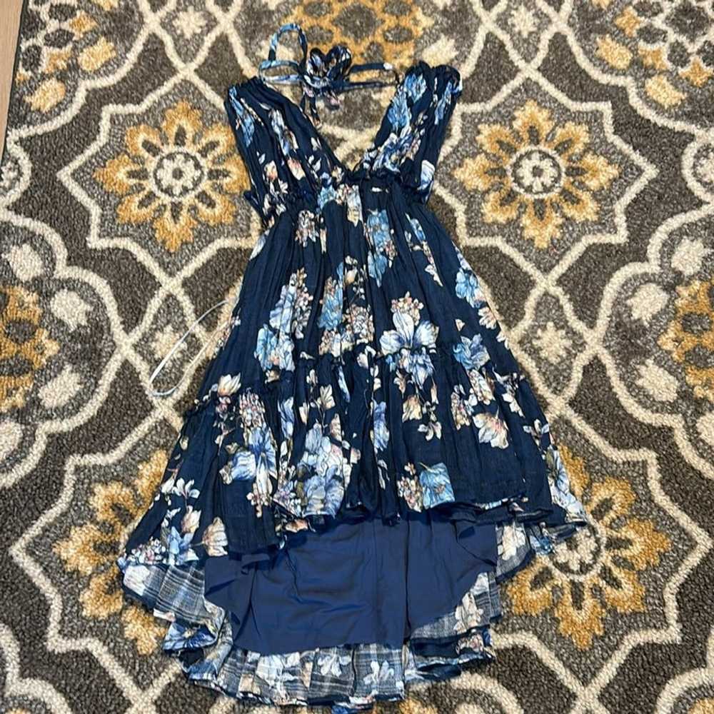 Lulus Pretty as a Picture Navy Blue Floral Print … - image 3