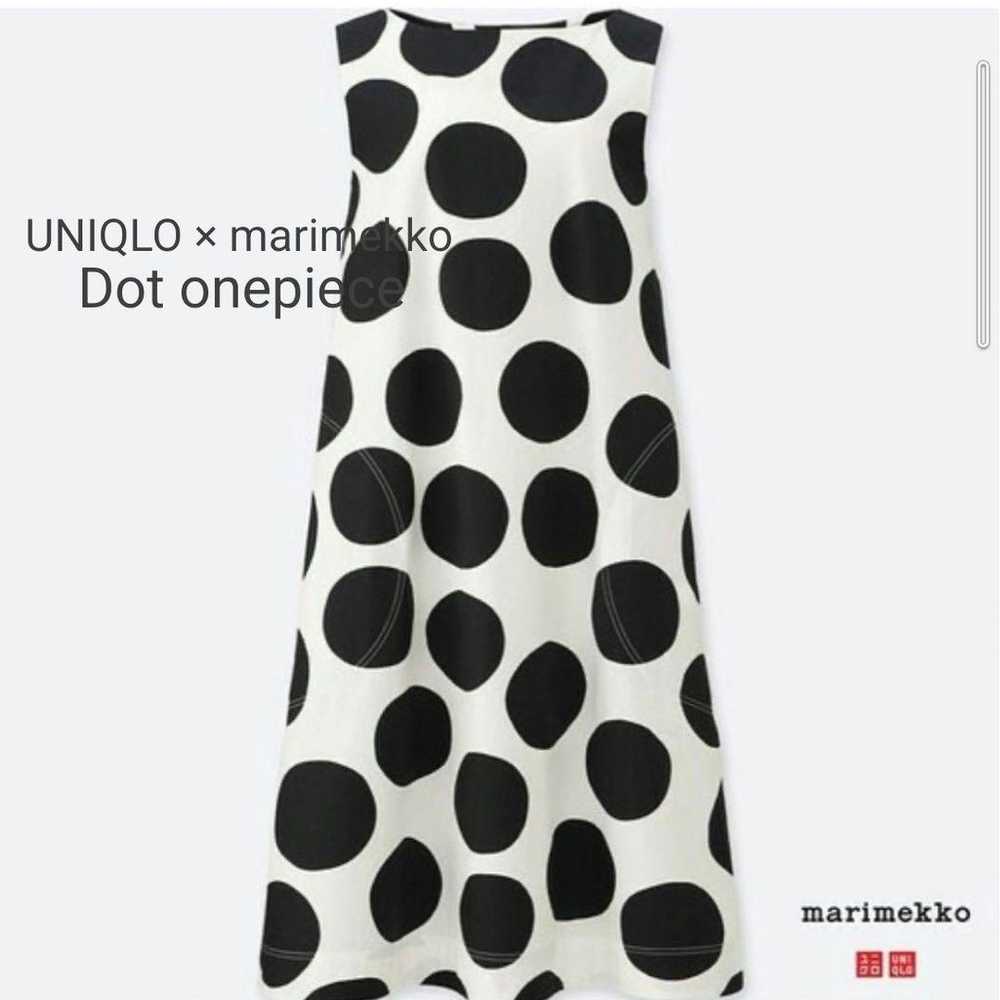 UNIQLO × marimekko BIG Dot One-Piece Dress in exc… - image 1