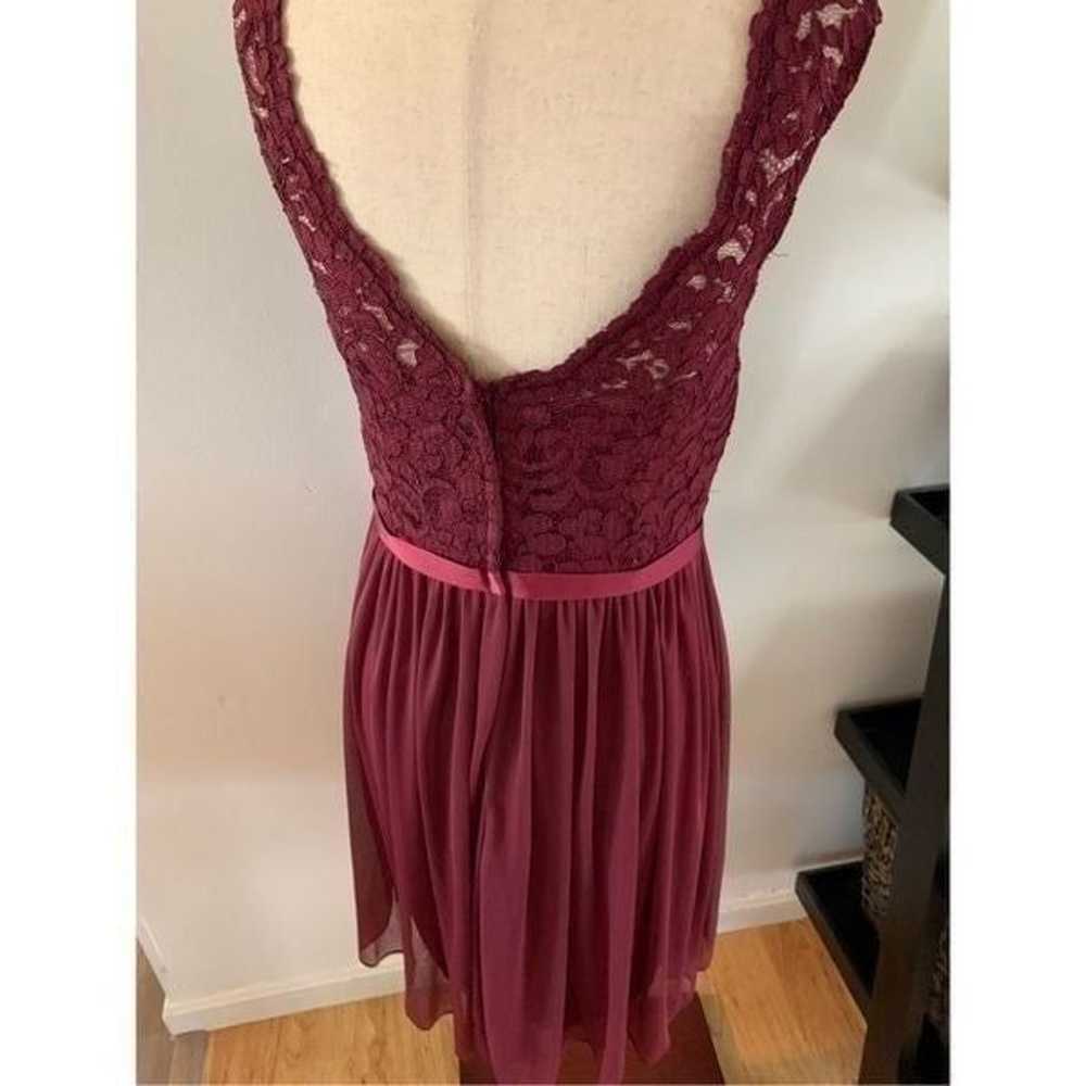 David’s bridal wine color short size 8 - image 3