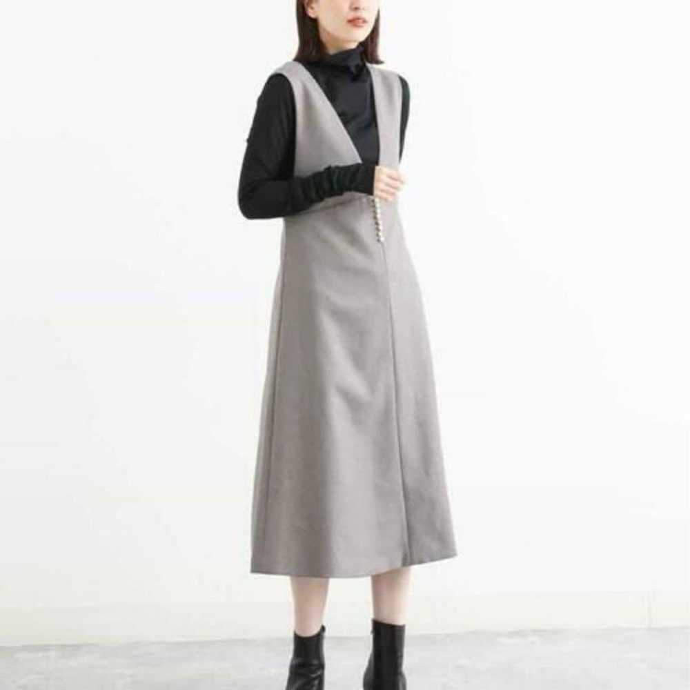 MK MICHEL KLEIN Michelklein Jumper Skirt Dress - image 2