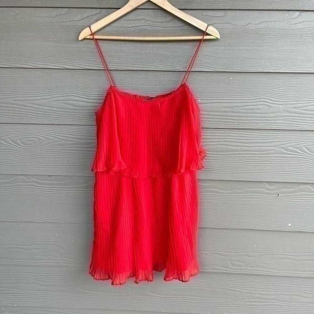 Zara pleated red dress - image 2