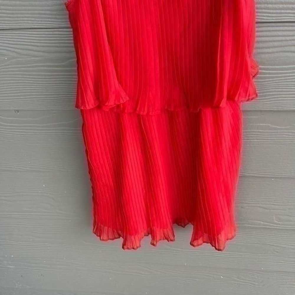 Zara pleated red dress - image 4