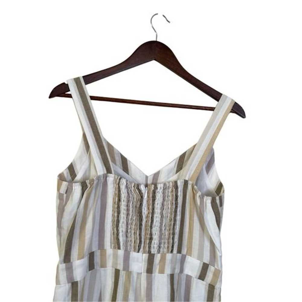 Greylin Anthropologie Linen Blend Striped Cropped… - image 2