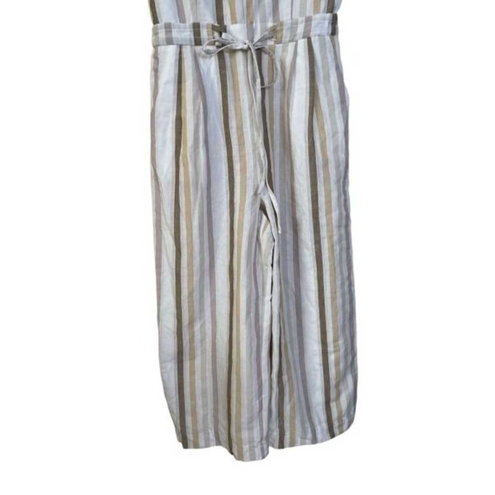 Greylin Anthropologie Linen Blend Striped Cropped… - image 4