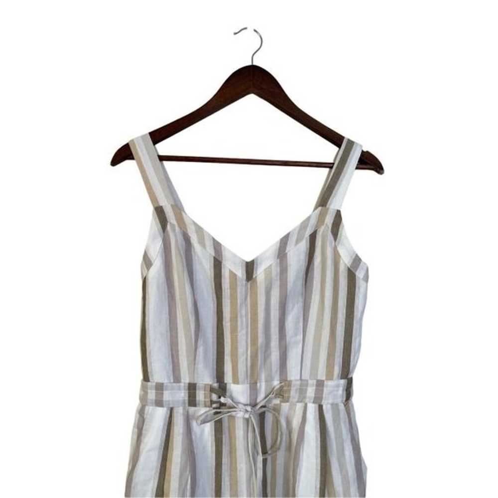 Greylin Anthropologie Linen Blend Striped Cropped… - image 5