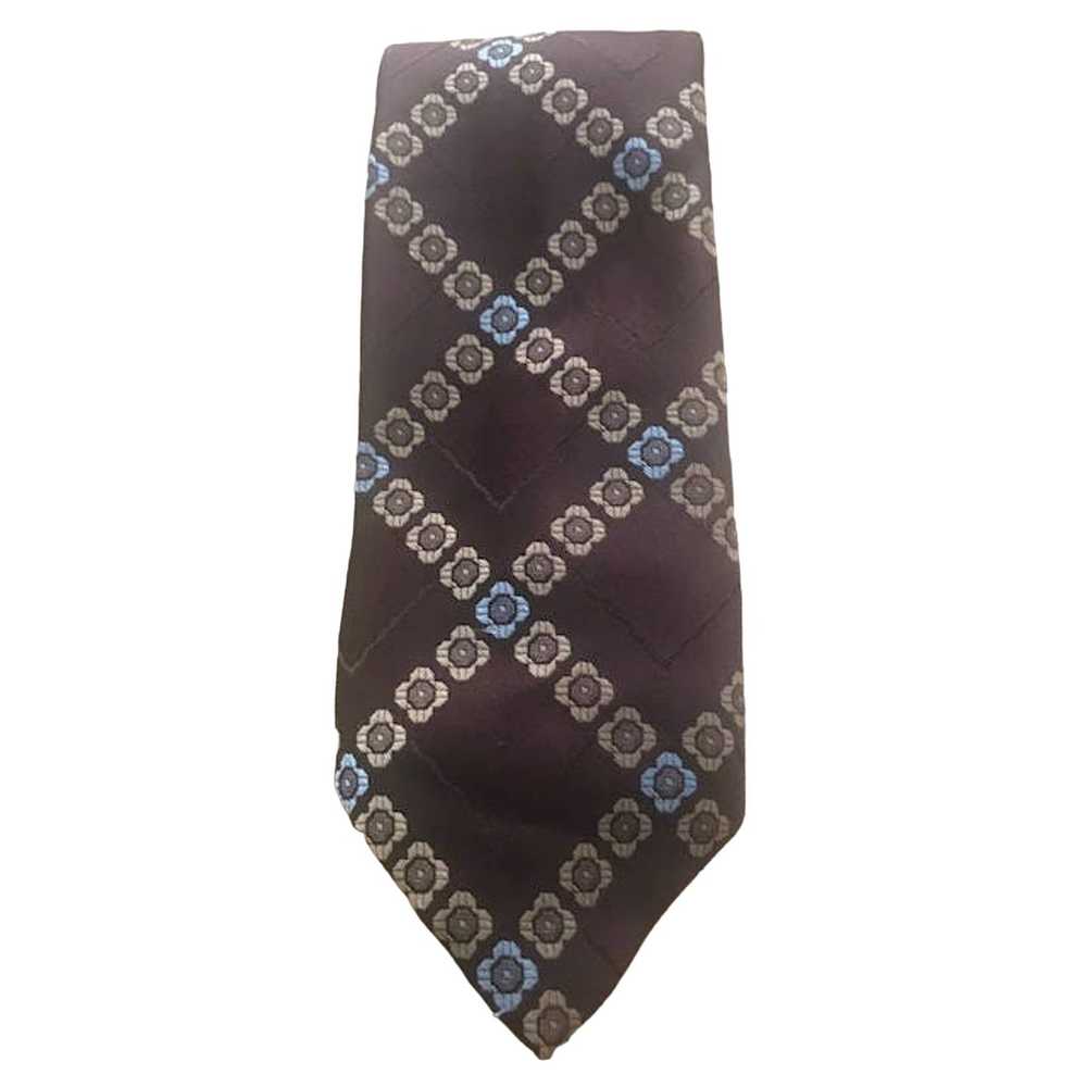 Vintage Vintage Brown Montgomery Ward Tie, Tan Bl… - image 2