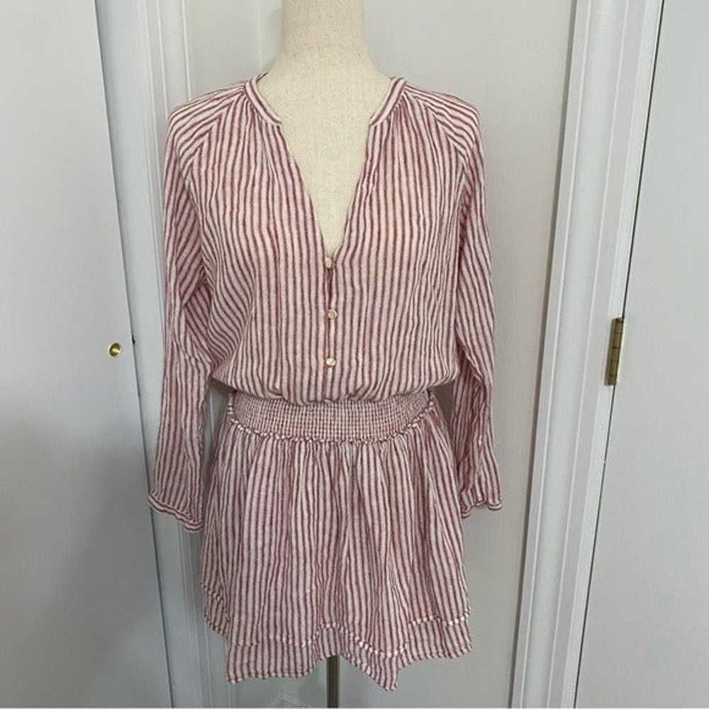 Rails Red Jasmine Belmont Stripe Dress Size M - image 2