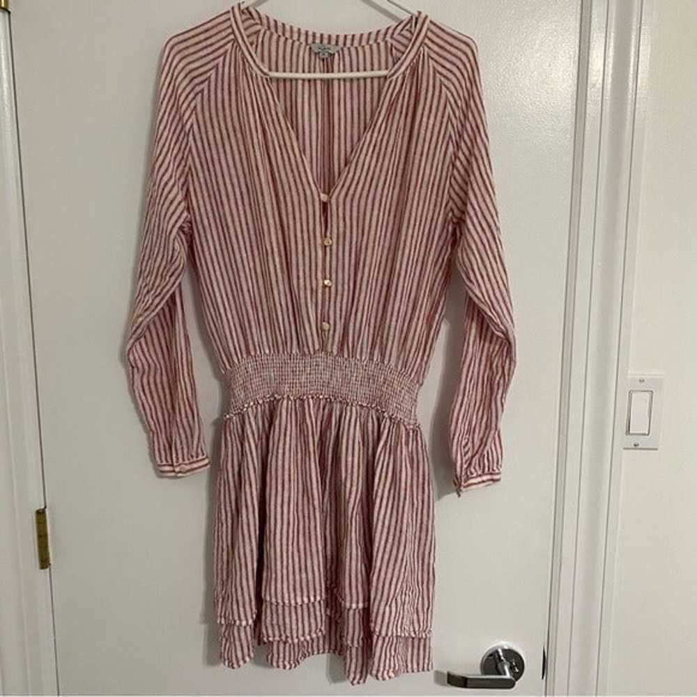 Rails Red Jasmine Belmont Stripe Dress Size M - image 5