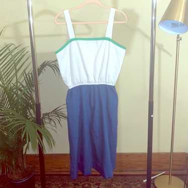 VNTG color block summer dress size 18 - image 1