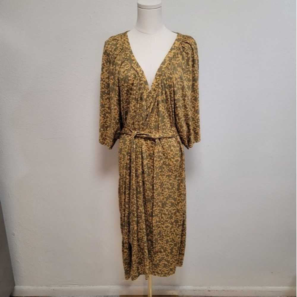 Zara Belted Midi Dress Size Large - image 4