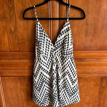 Patterned romper