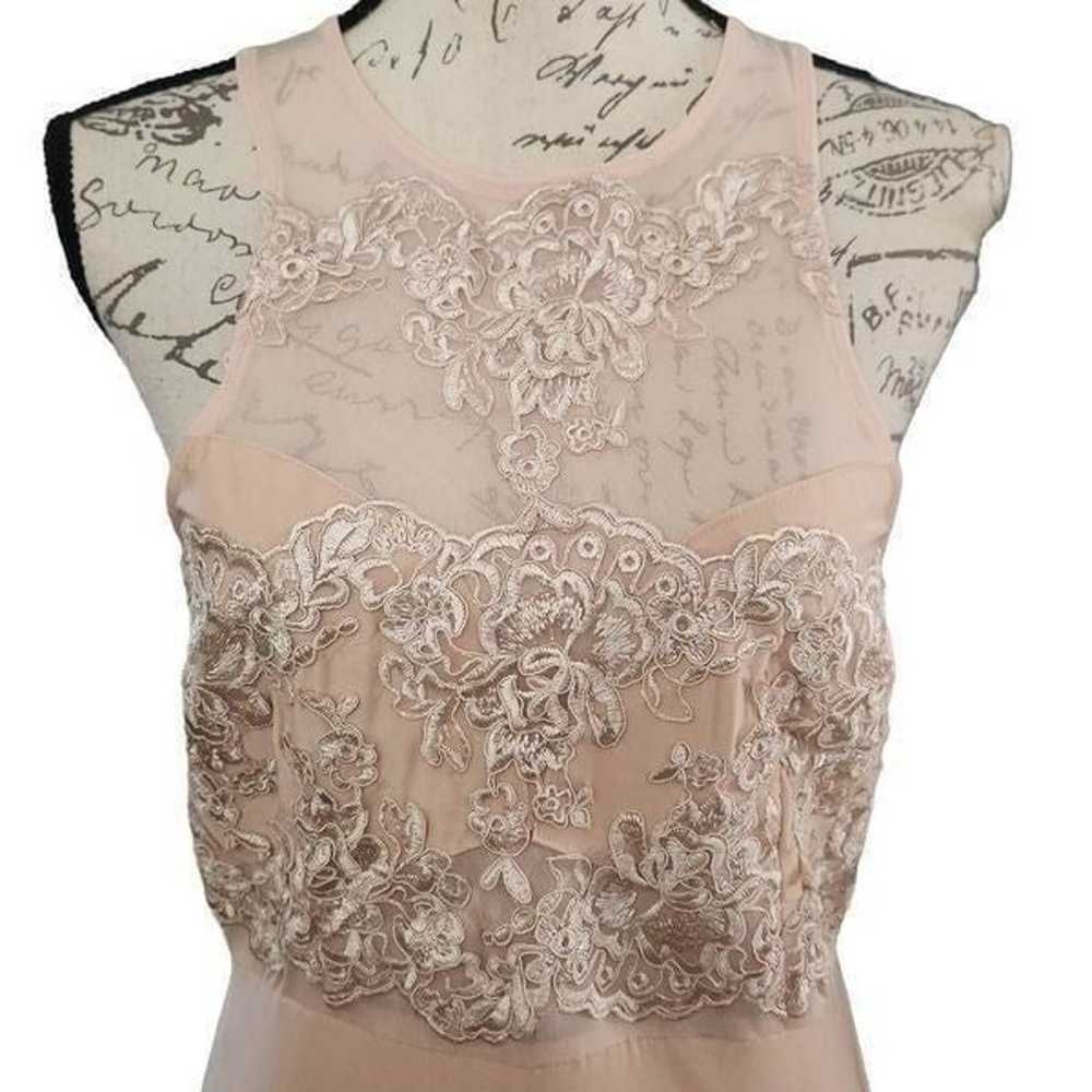 AX Paris Ladies Blush Pink Formal Applique Bodice… - image 4