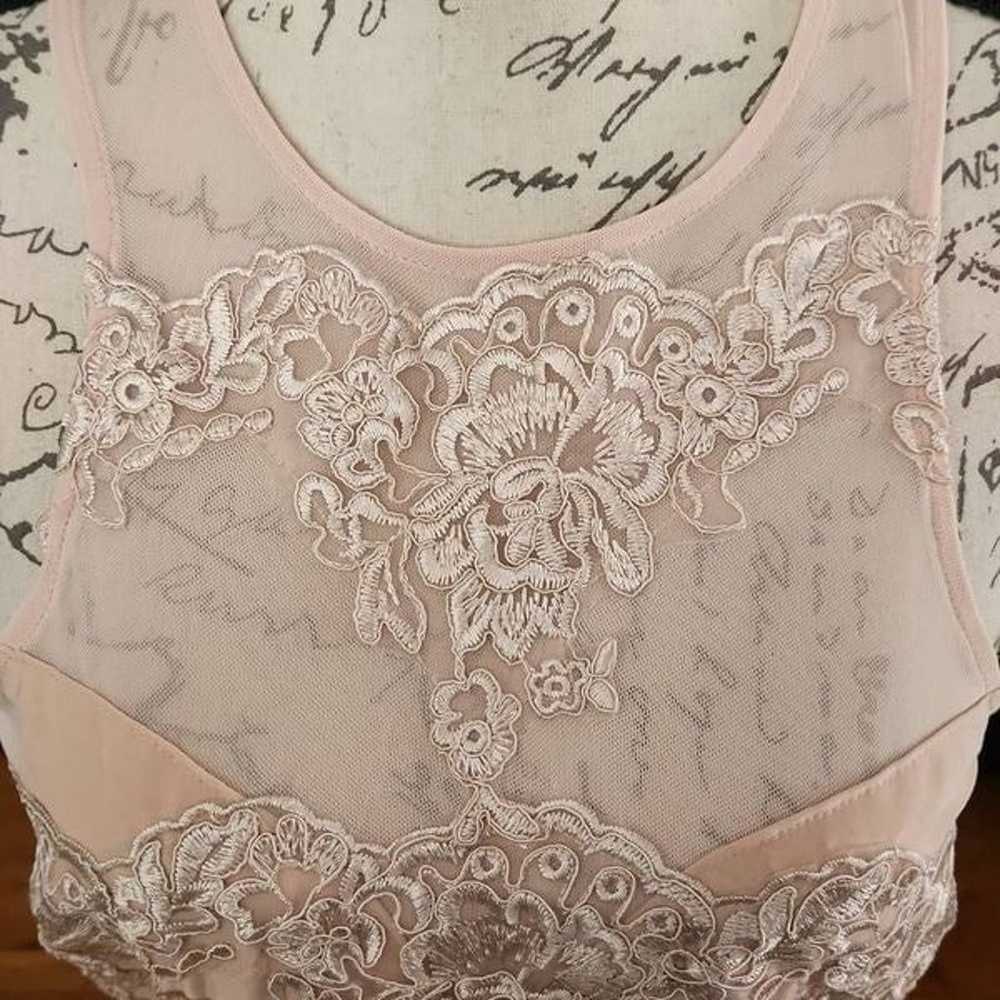 AX Paris Ladies Blush Pink Formal Applique Bodice… - image 9