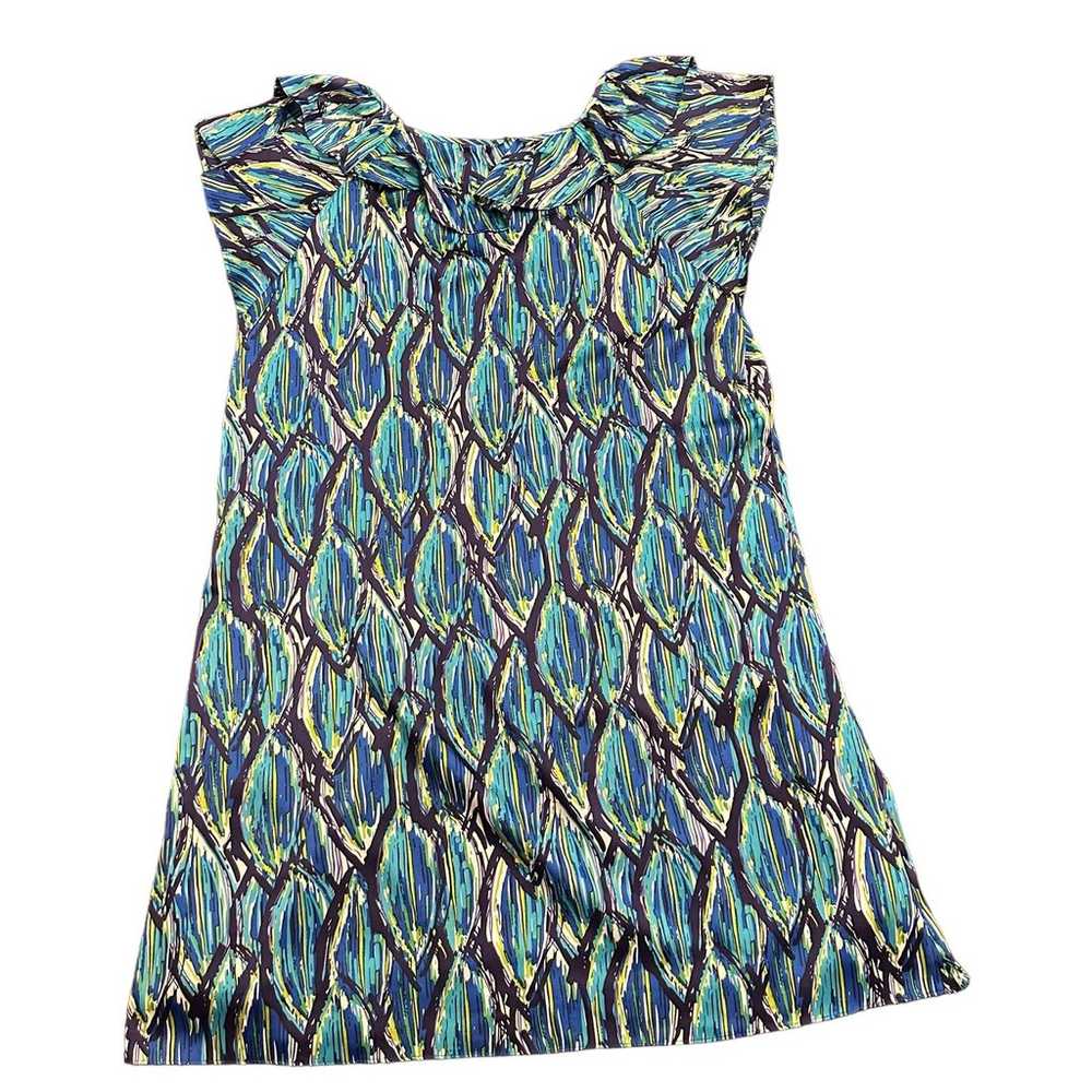 Gianni Bini Women’s dress purple blue green abstr… - image 5