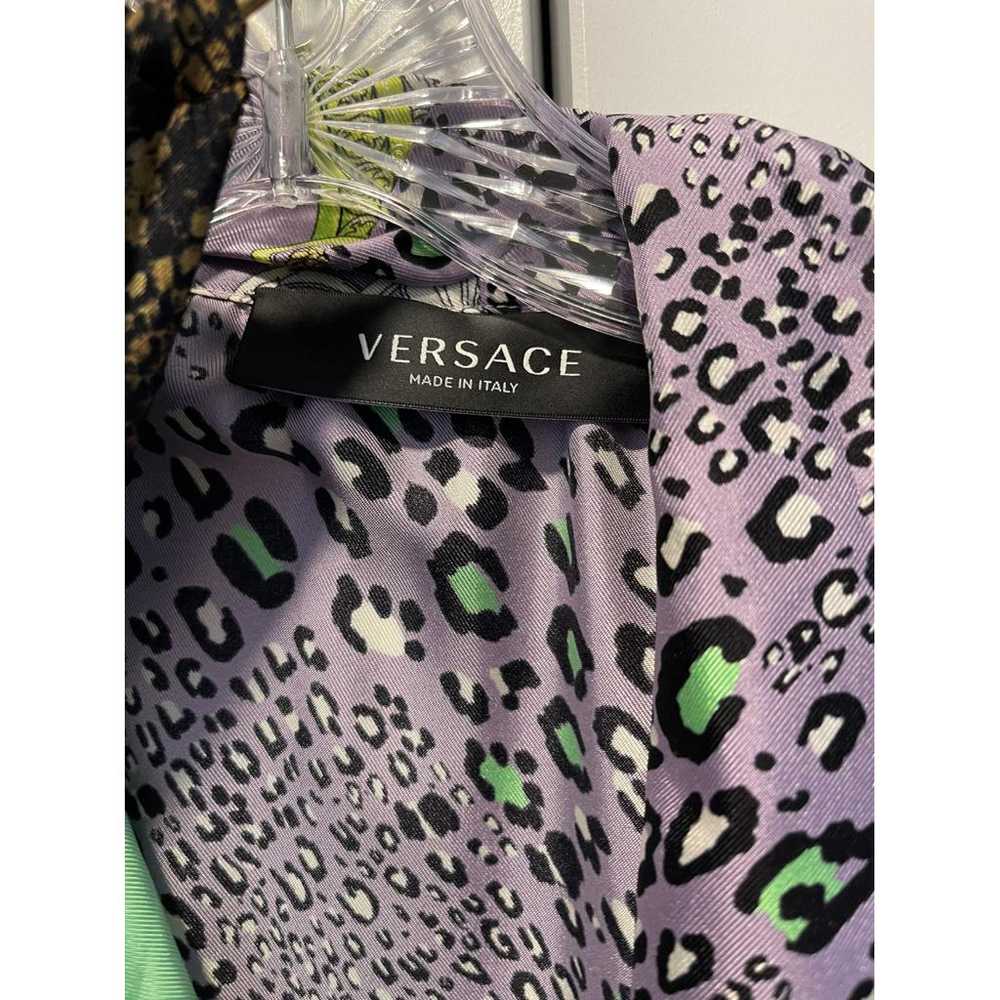 Versace Silk mid-length dress - image 2