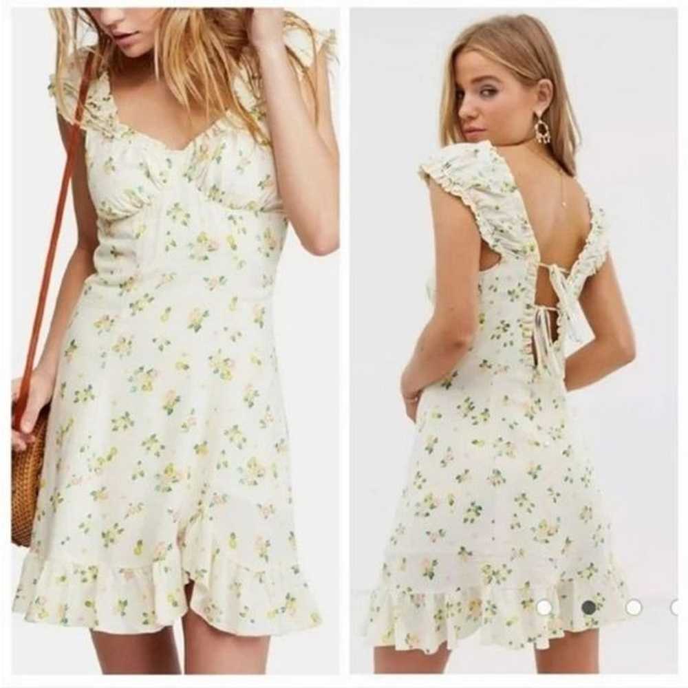 Free people like a lady citrus tie back mini dress - image 6