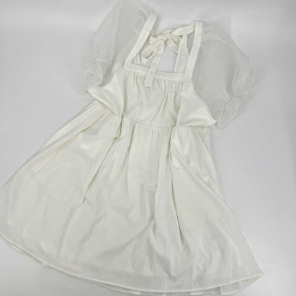 Chic Soul Ivory Babydoll Dress Bubble Sleeves XL - image 6