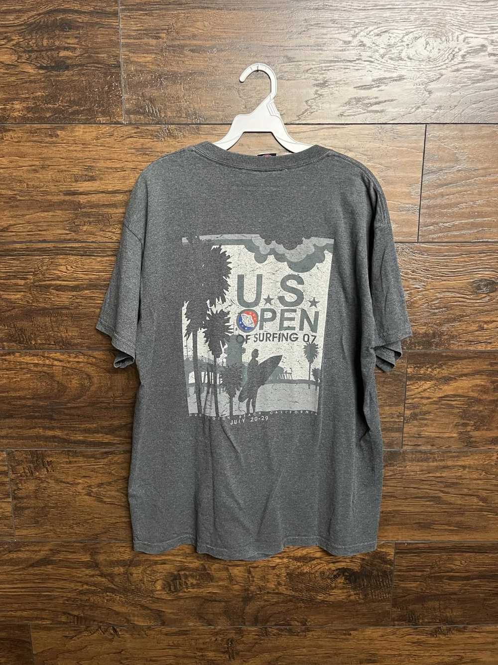 Designer Y2K Surf T-shirt US Open of Surfing Hunt… - image 1